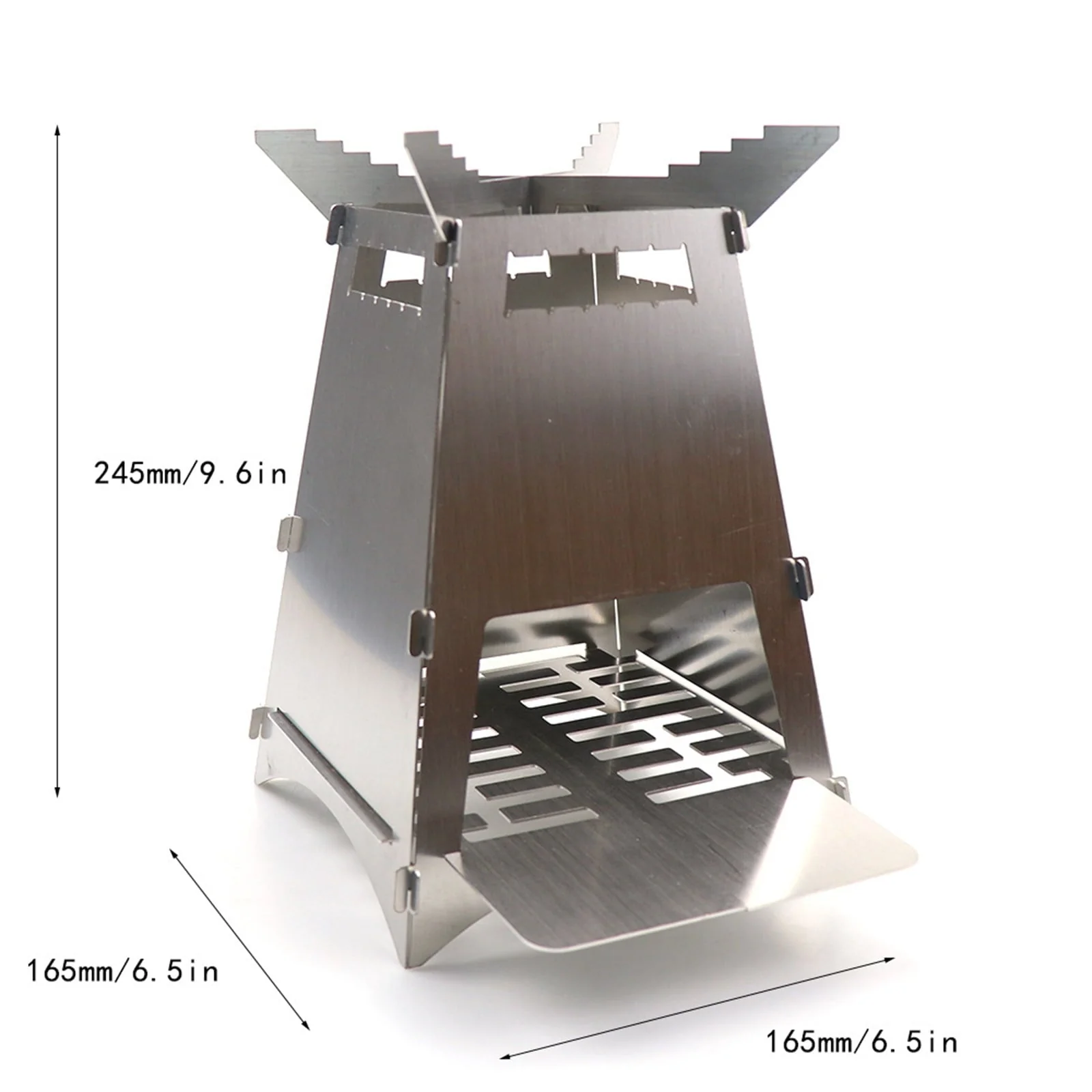 KIHOUT Promotion Folding Portable Barbecue Charcoal Grill, Barbecue Desk Tabletop Outdoor Stainless Steel Smoker BBQ For Outdoor Cooking Camping Picnics Beach