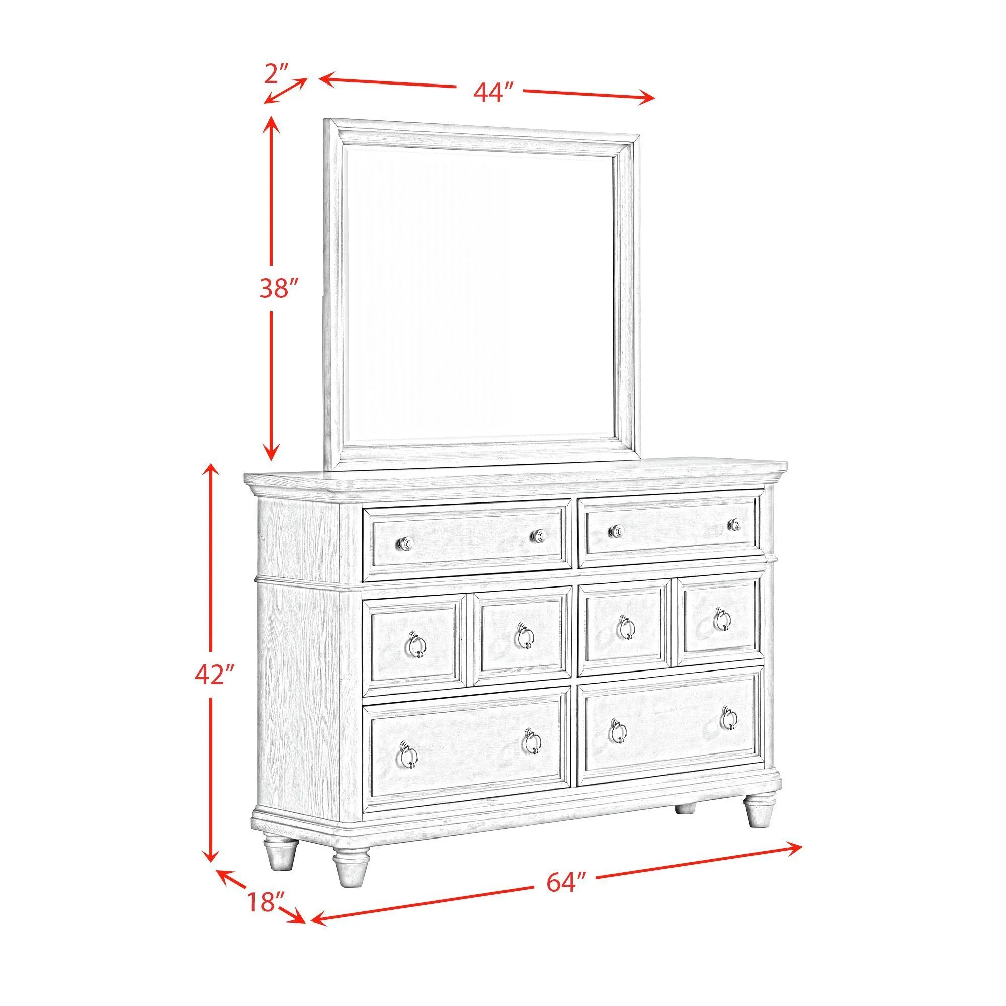 Picket House Furnishings Emiko Queen Panel 5PC Bedroom Set - Grey