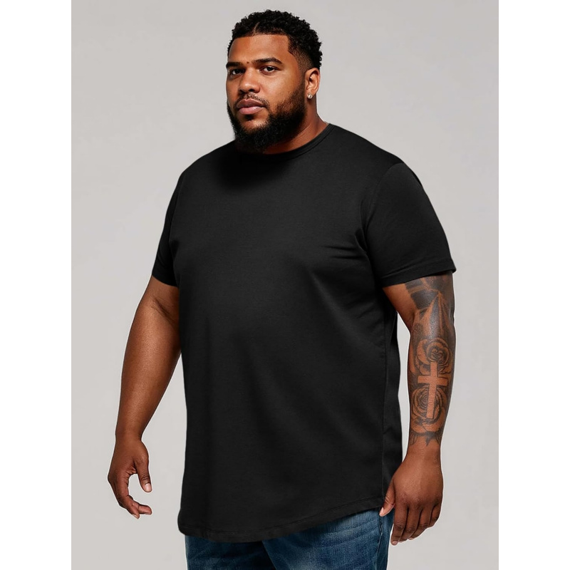 Men's Big and Tall Shirts Short Sleeve Crew Neck