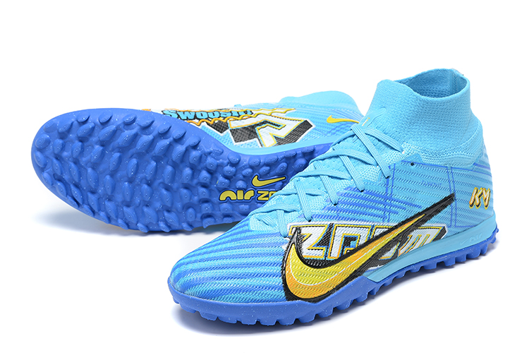 Assassin 15th generation high-top fully knitted waterproof MD air cushion grass spike football shoes