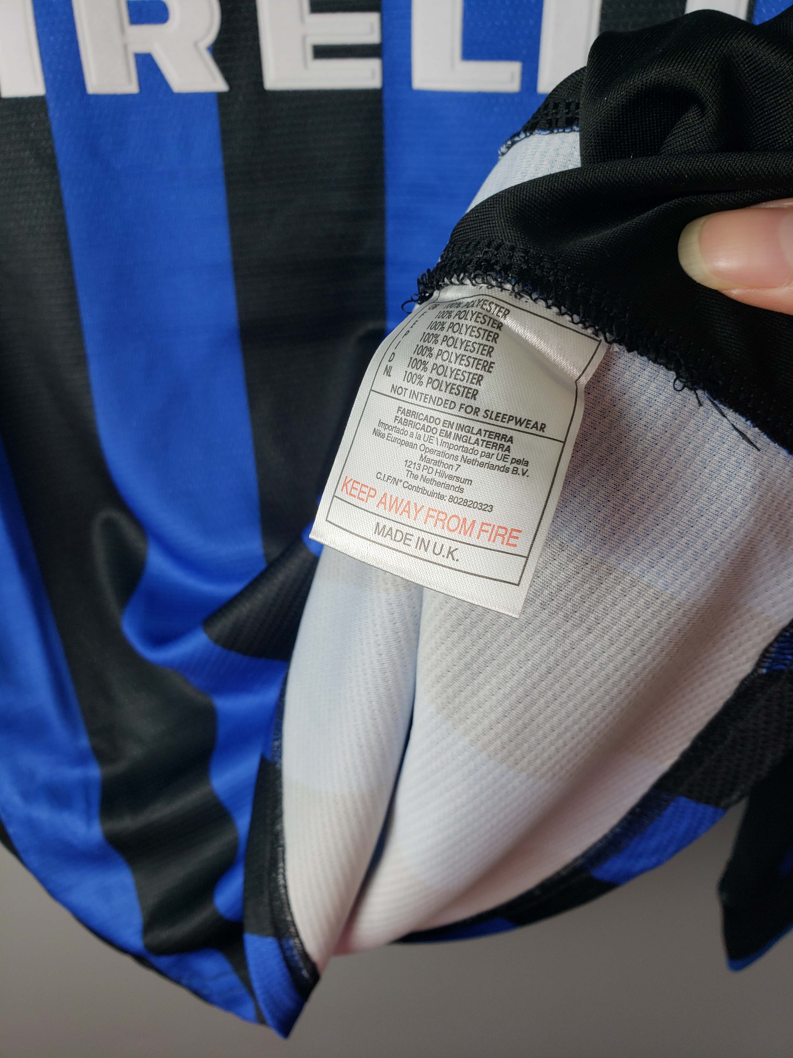 1998/1999 Retro Long Sleeve Internazionale Milan Home Football Jersey 1:1 Thai Quality - Fans Edition