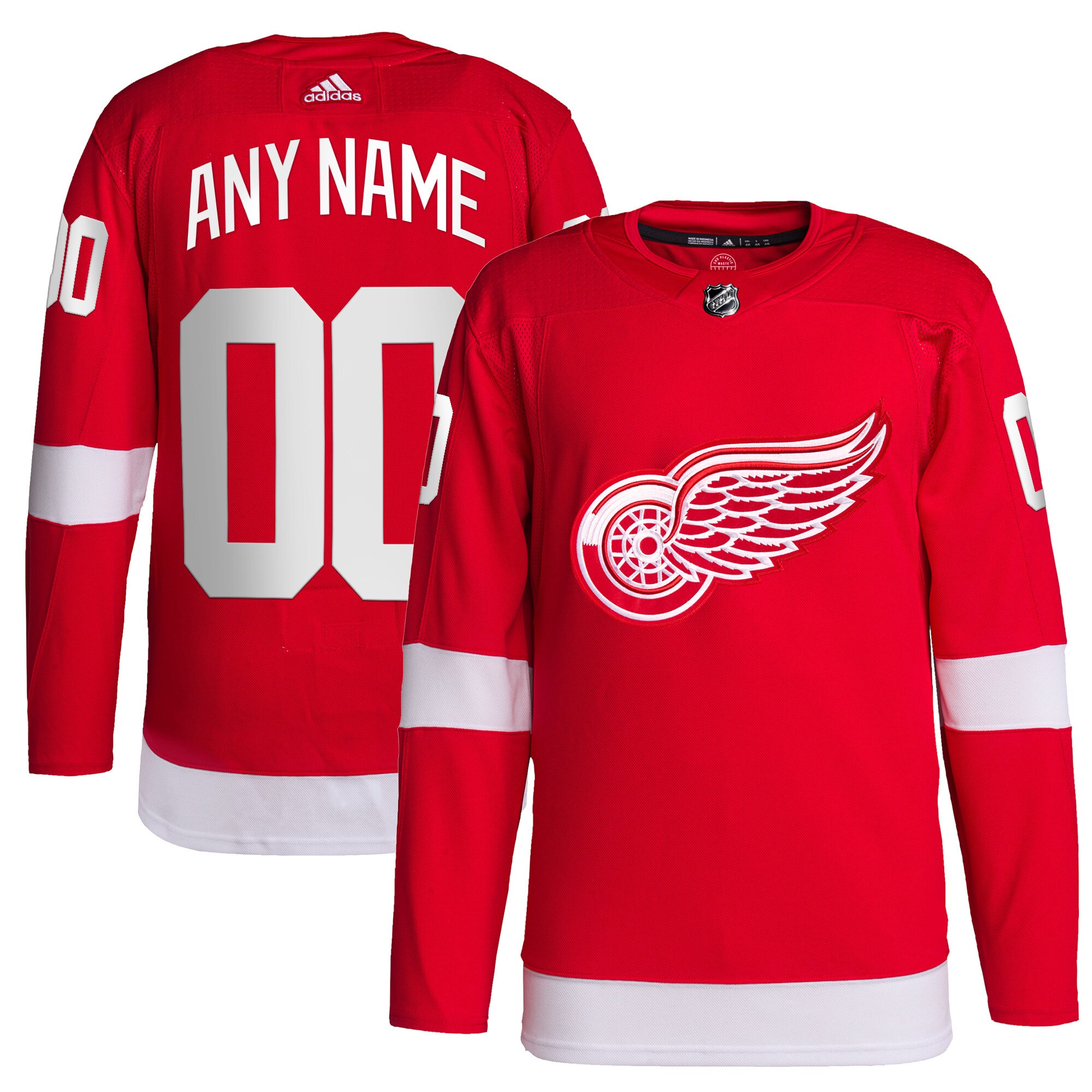 Detroit Red Wings   Home  Primegreen  Custom Jersey – Red