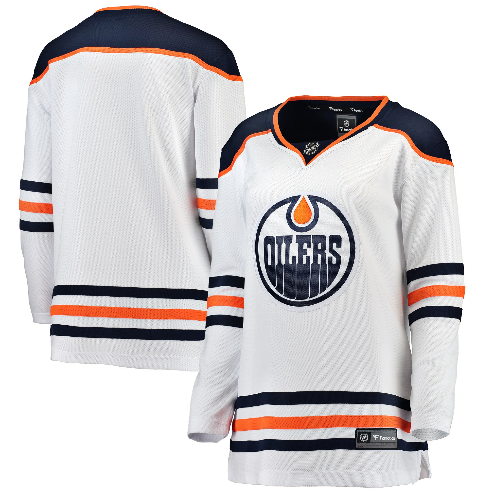 Edmonton Oilers Fanatics Women’s Away Breakaway Jersey – White