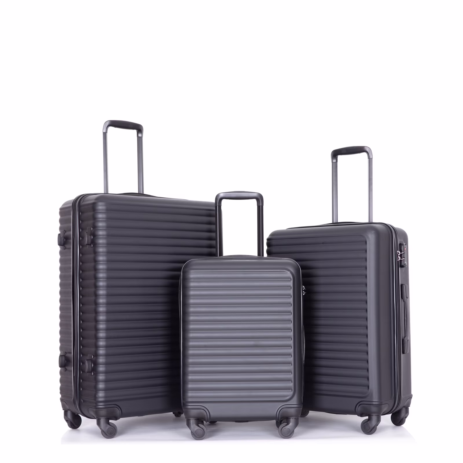 3 Pieces Luggage Sets, Expandable ABS Hardshell Clearance Luggage, Hardside Lightweight Durable Suitcase Sets with Two Hooks, Spinner Wheels and TSA Lock, 20in/24in/28in Travel Suitcase, Turquoise
