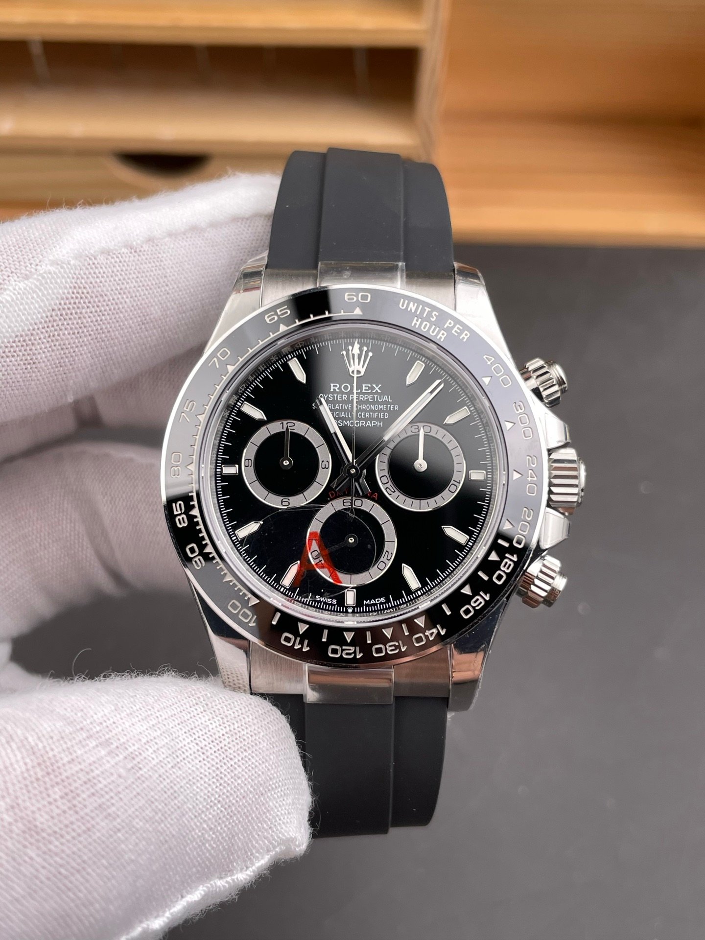 Rolex Daytona Black Panda Rubber