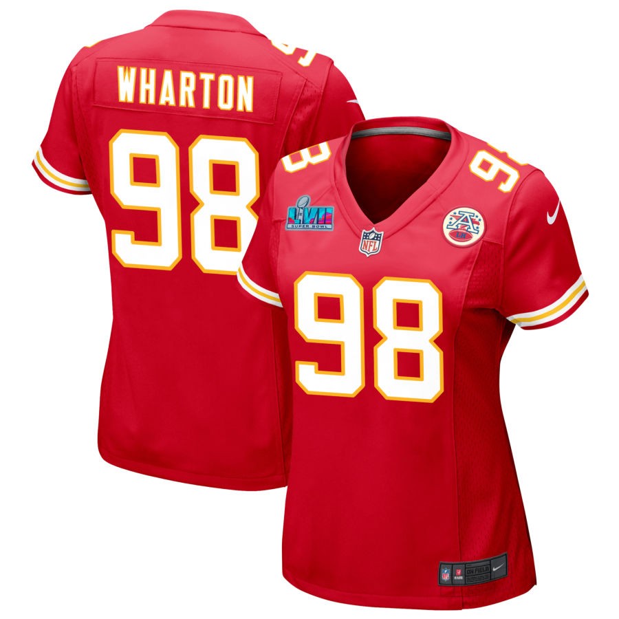 Tershawn Wharton Kansas City Chiefs Nike Women's Super Bowl LVII Game Jersey - Red