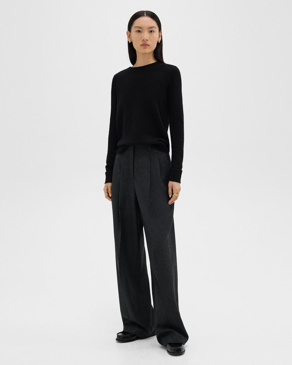 Double Pleat Pant, 29&rsquo;&rsquo; in Sleek Flannel