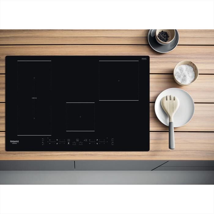 HOTPOINT ARISTON - Piano cottura induzione HB 0577B NE 77 cm-Nero