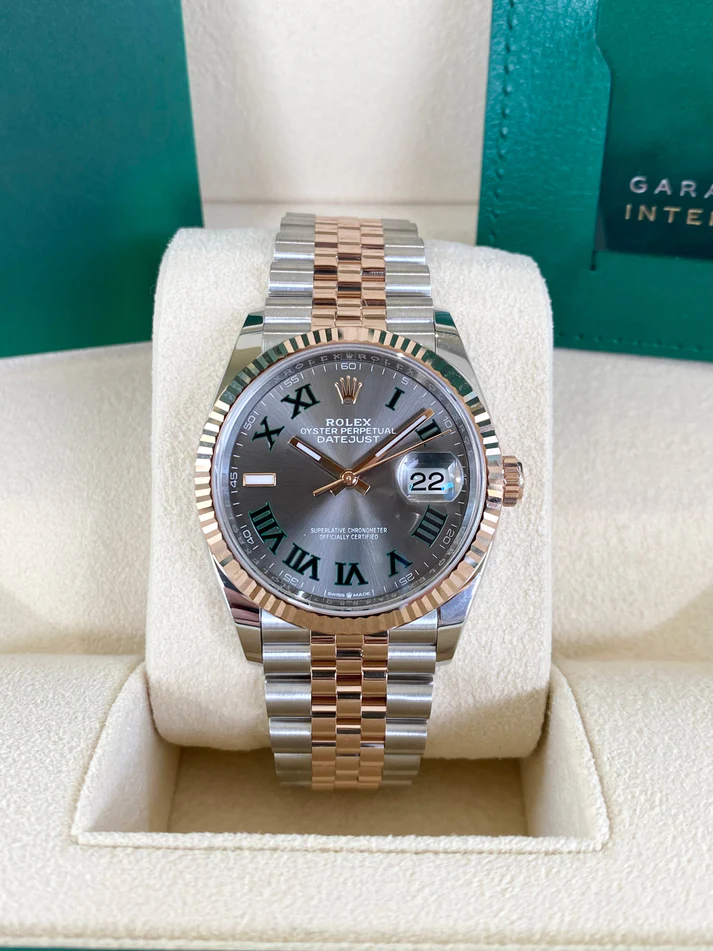 【Super Clone】RLX  Datejust 36mm 126231 Slate Dial Oyster Bracelet Watch