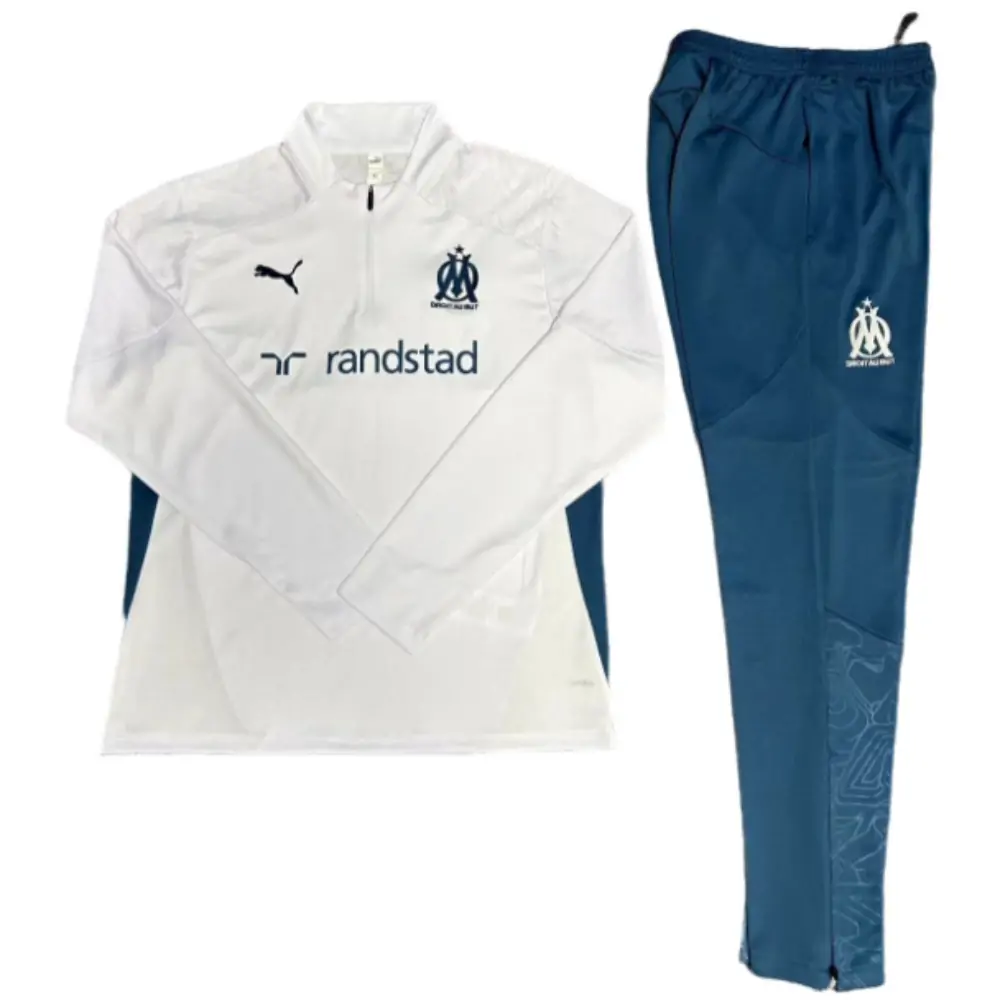 2024-25 New Season Marseille White Kids Training Jersey