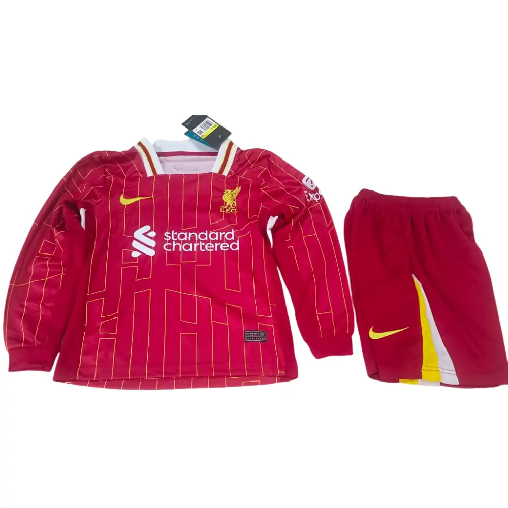 2024/25 LiverpoolHome long sleeve jersey- Children's suit