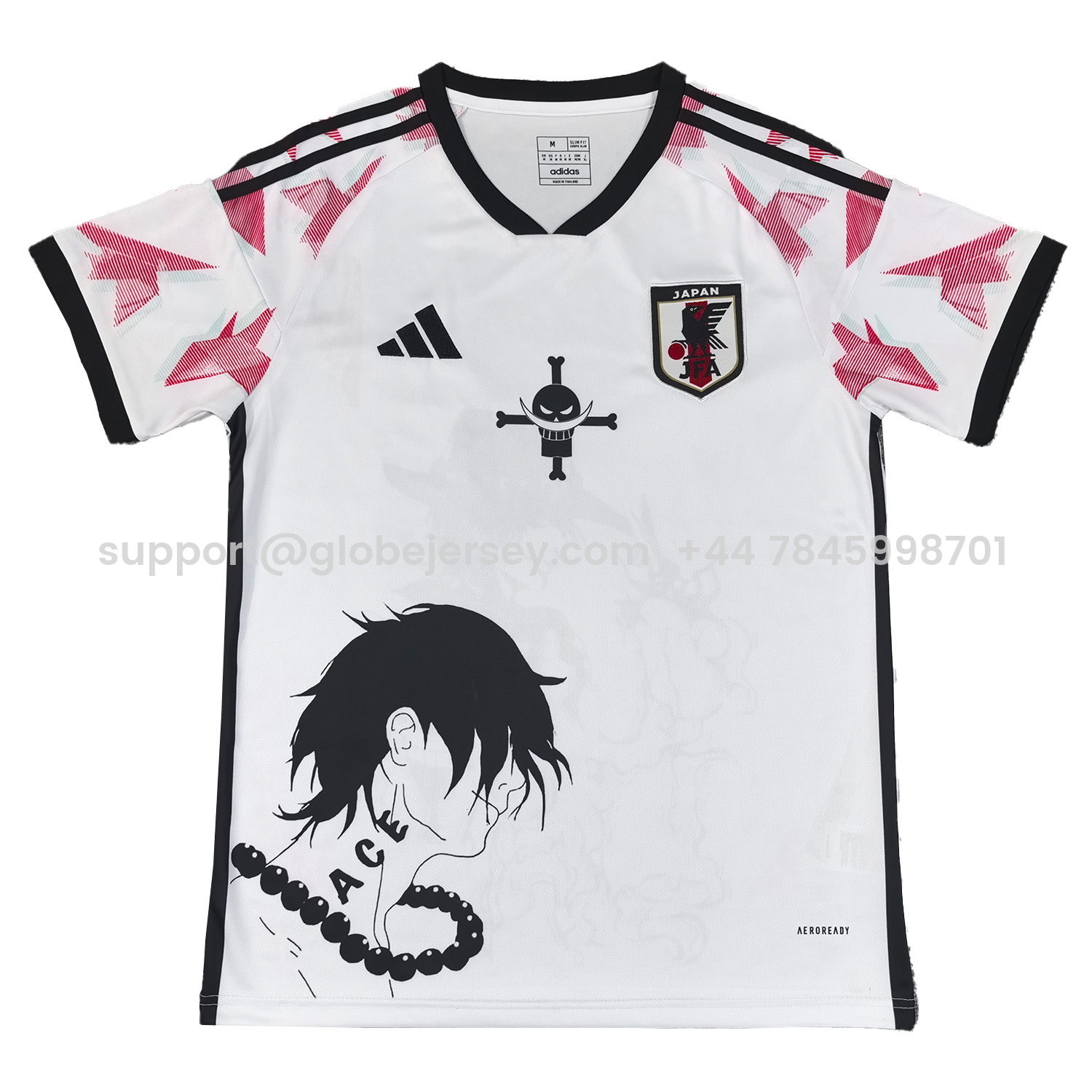 Japan 25-26 Ace Silhouette White Jersey - Fans Version