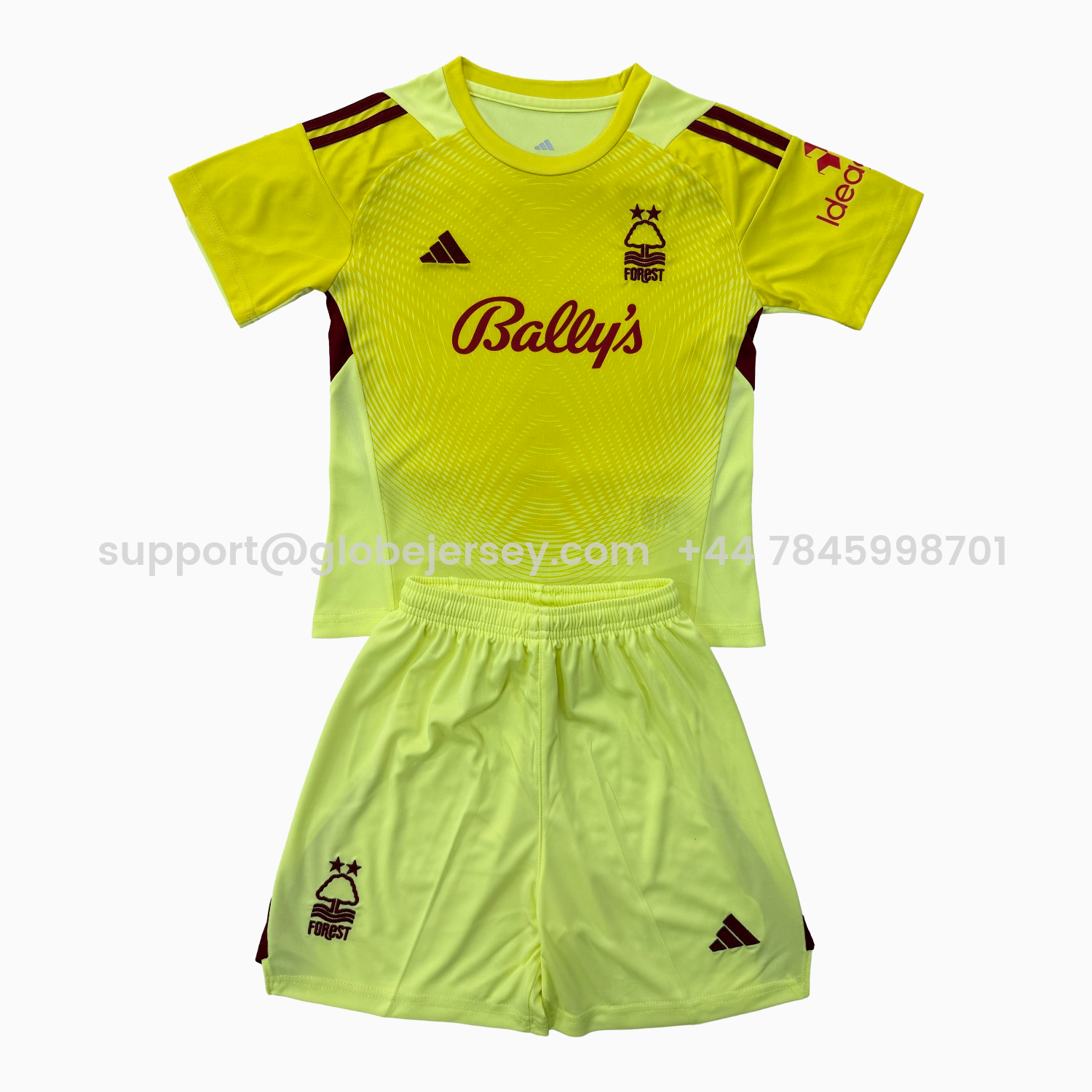 Nottingham Forest 25-26 Yellow Goalkeeper Men's Adult Jersey Set - Fans Version
