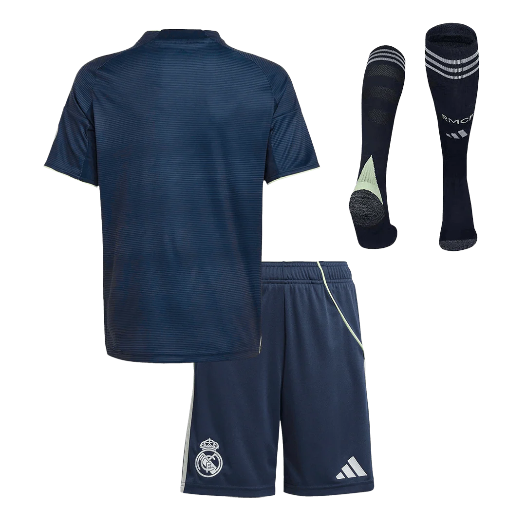 Real Madrid Away Kid's Soccer Full Kit 2025/26 - Jersey+Shorts-Socks
