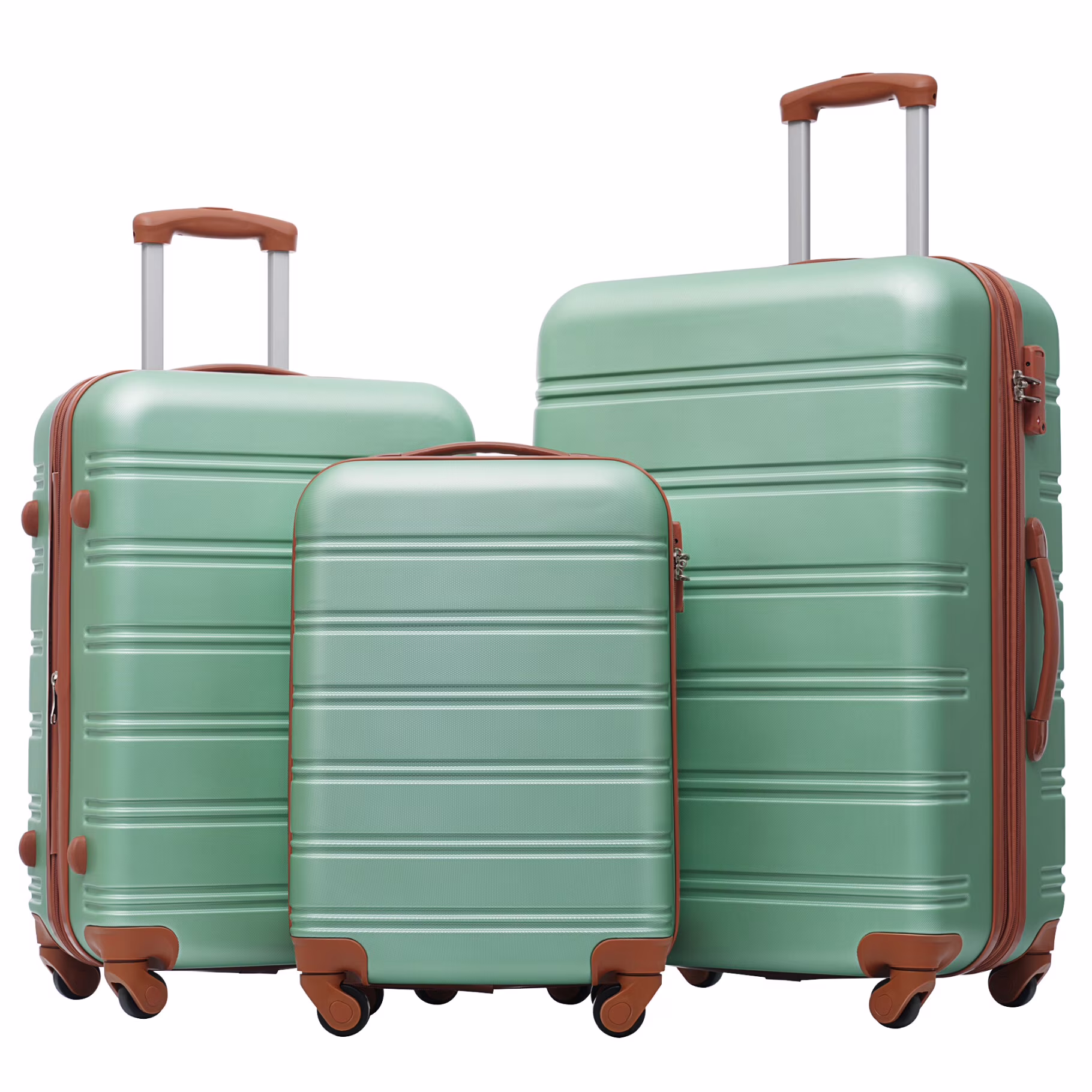Luggage Sets 3 Piece, Hardside Expandable Ultra Durable PC Lightweight Carry On, Travel Suitcase Set with TSA Lock Spinner Wheels, Multicolor Purple