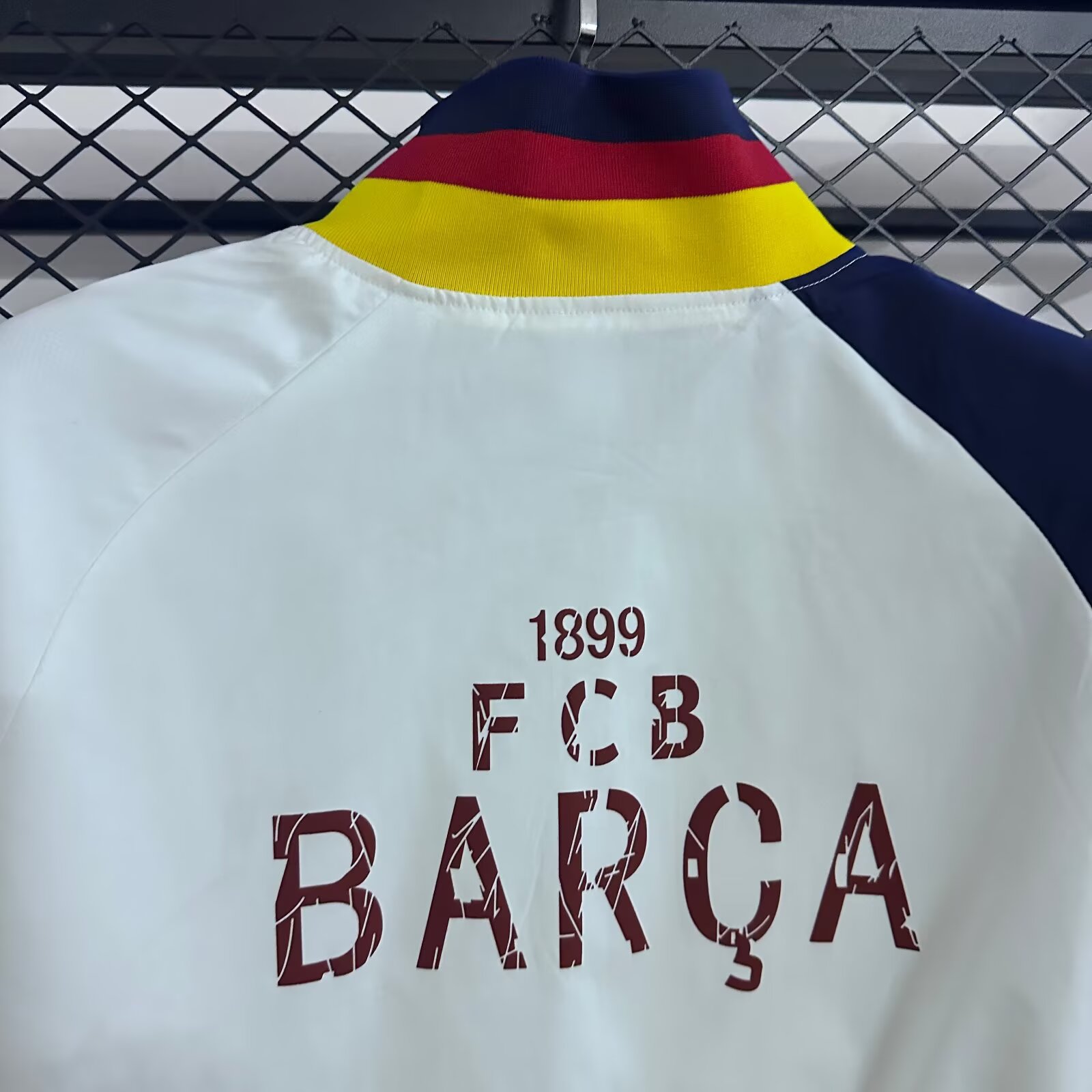 2025/26 Barcelona Retro Edition Waterproof Windbreaker