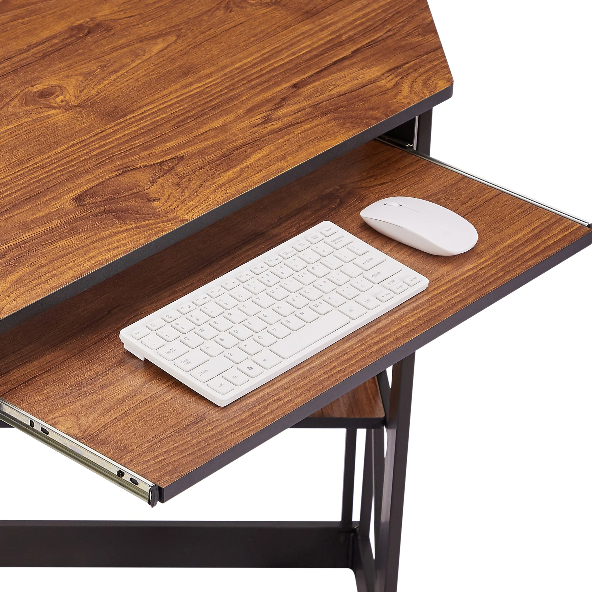 Brown Triangle Corner Desk, Office/Computer/Writing Desk for Student Apartments