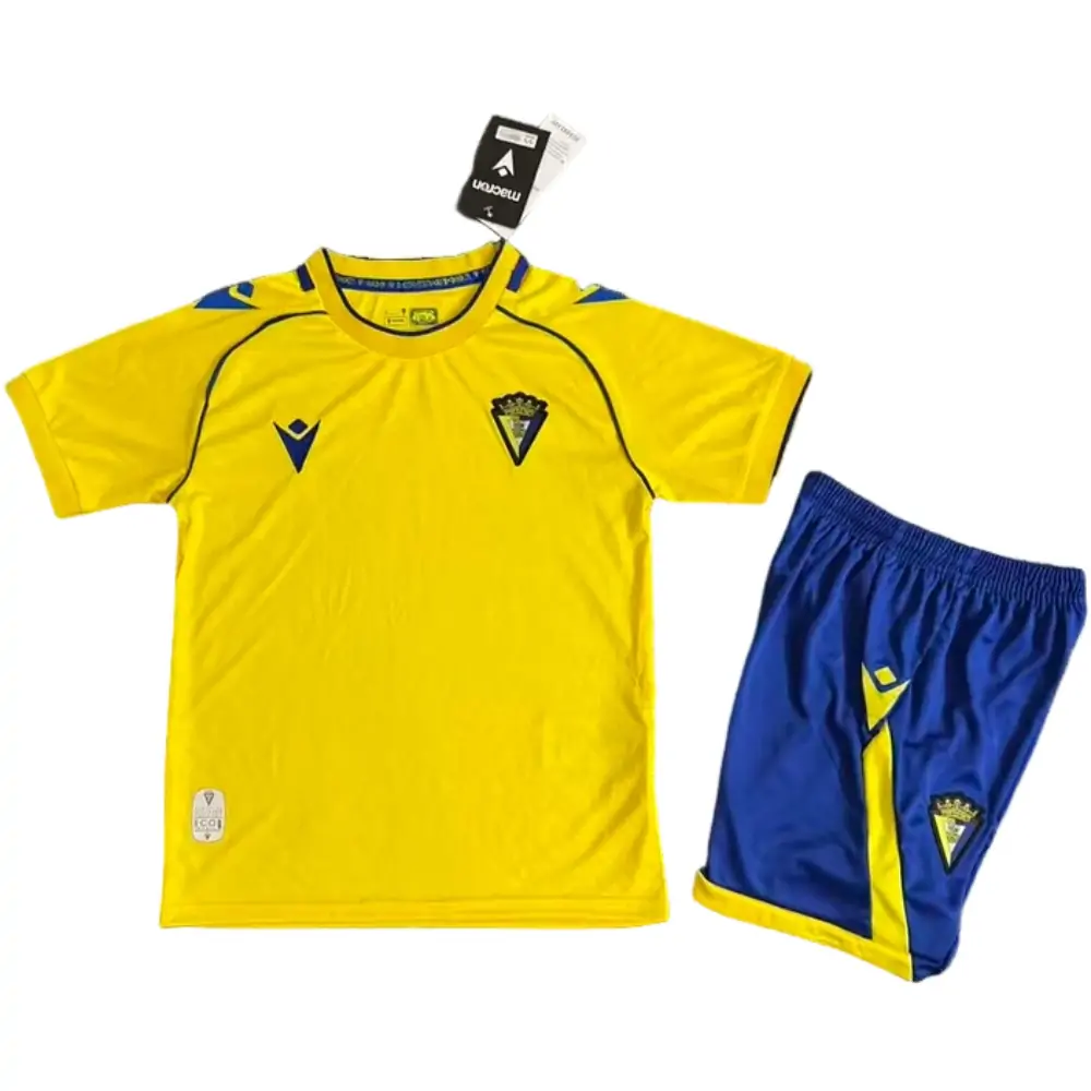 2025-26 Cádiz Home Children's Jersey Set - Fans Edition