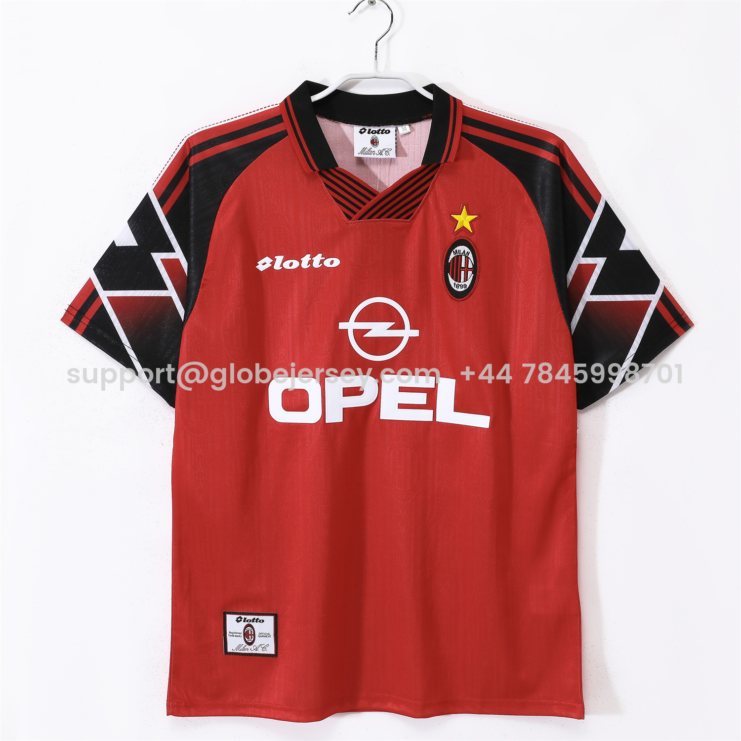 Retro AC Milan 1997-98 Copa Centenarió de Belo Horizonte Fourth Jersey