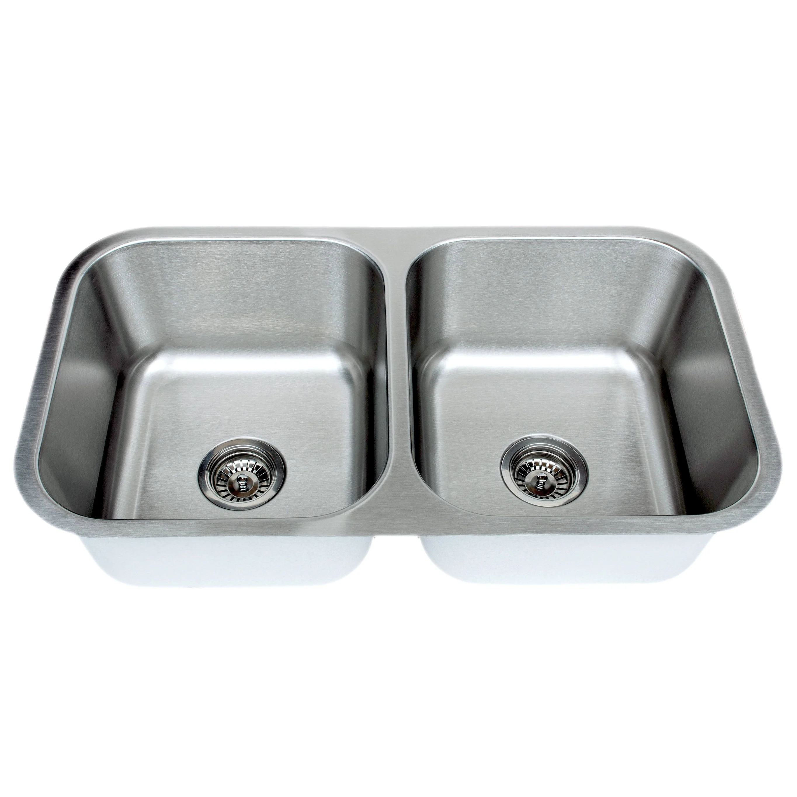 Wells Sinkware  Craftsmen Series 33-inch 16-gauge Undermount 50-50 Double Bowl Stainless Steel Kitchen Sink Package