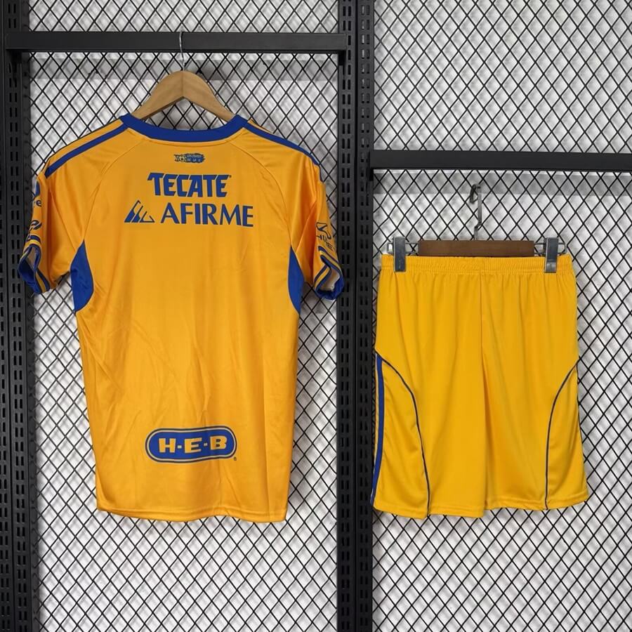 Kid's Tigres UANL Home Kit - Jersey+Shorts 2025/26