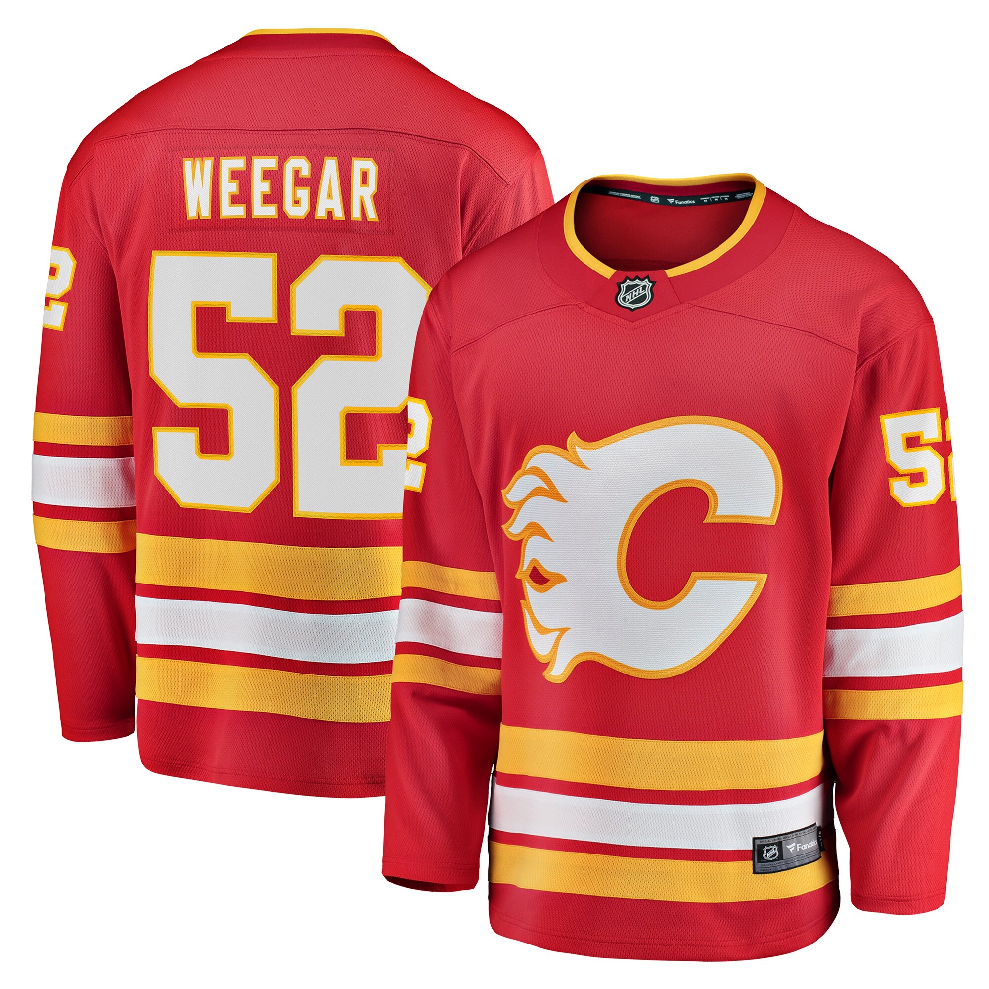MacKenzie Weegar Calgary Flames Fanatics Home Breakaway  Jersey – Red