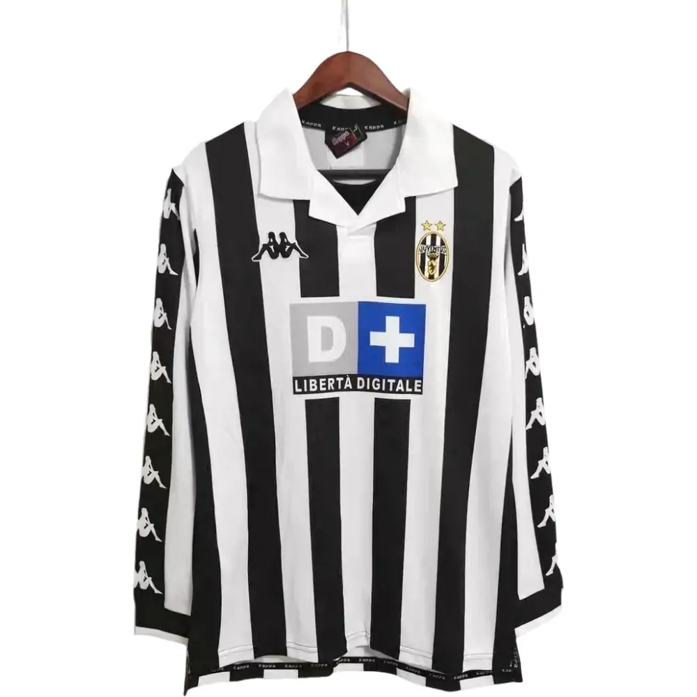 1999-00-Season-Juventus Home Long Sleeve Shirt-Vintage