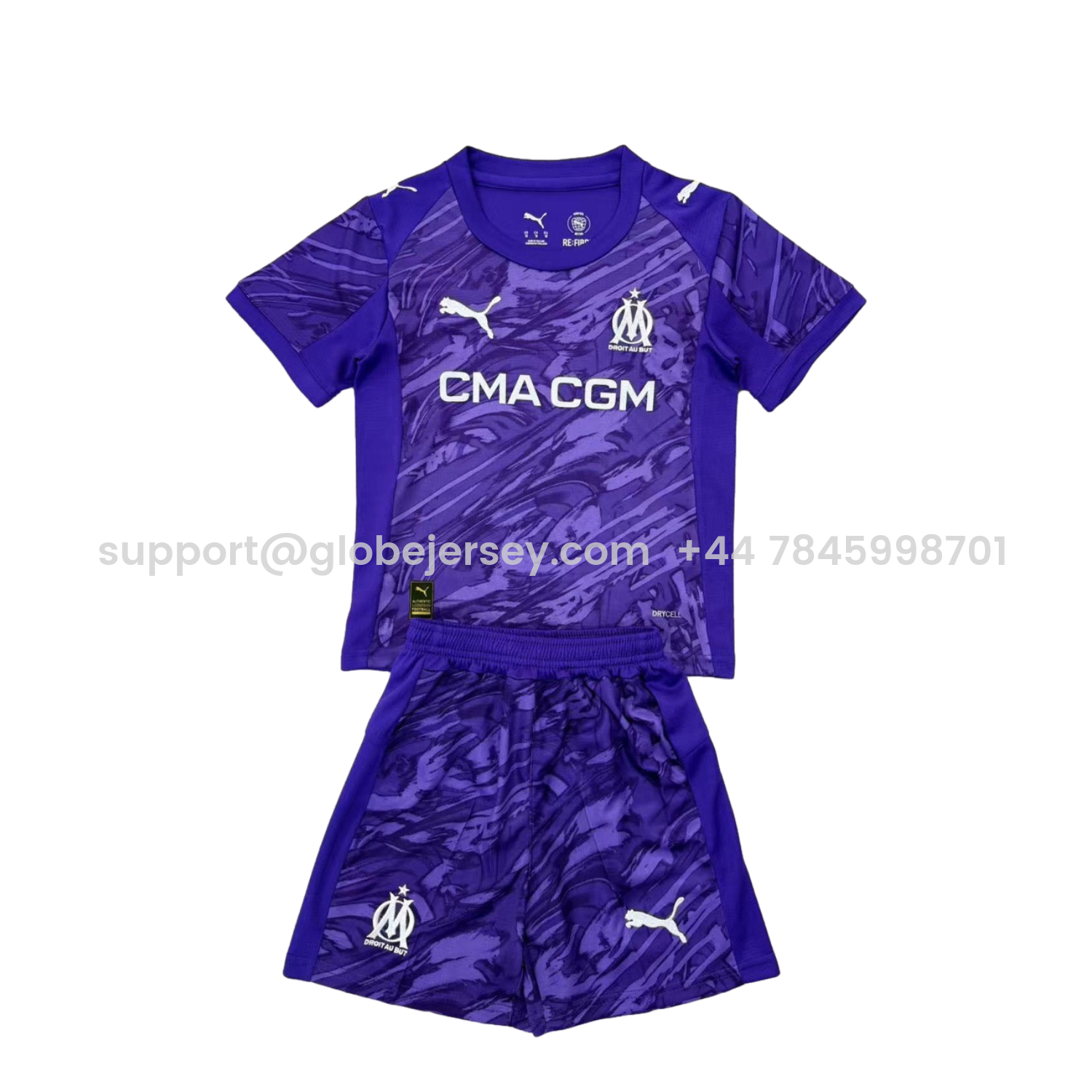 Marseille 25-26 Purple Goalkeeper Men's Adult Jersey Set - Fans Version