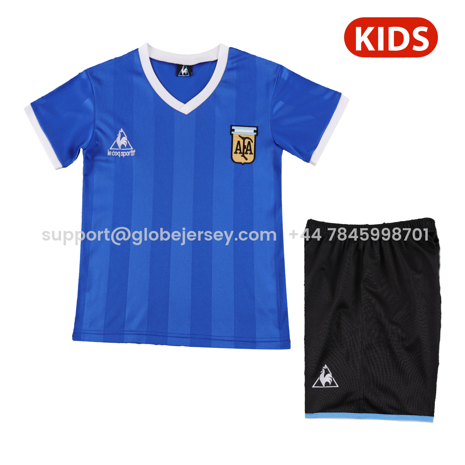 Retro Argentina 1986 Away Kids Kit
