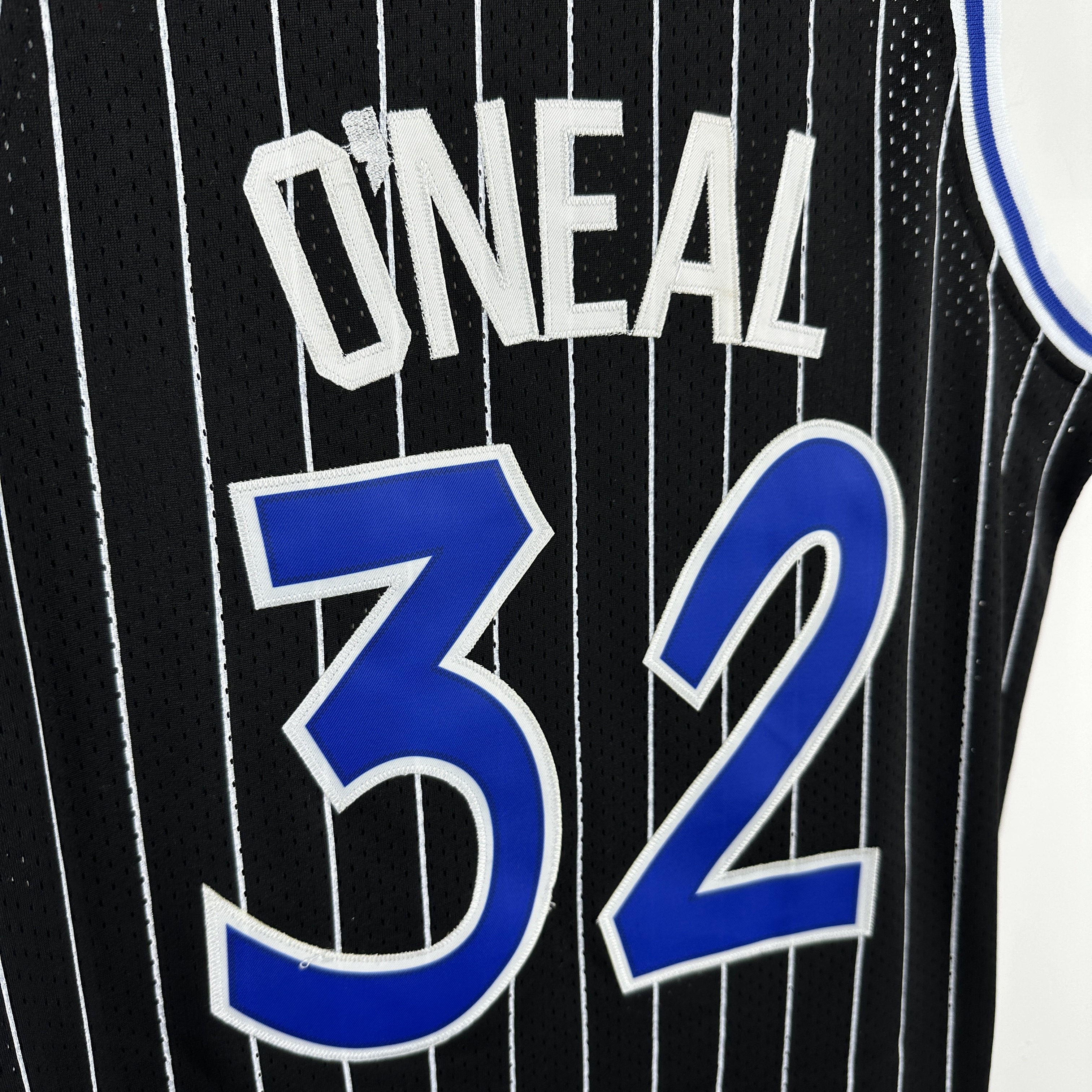 Embroidered MN Retro Jersey Magic 94/95 Season Striped Black No. 32 O'Neal