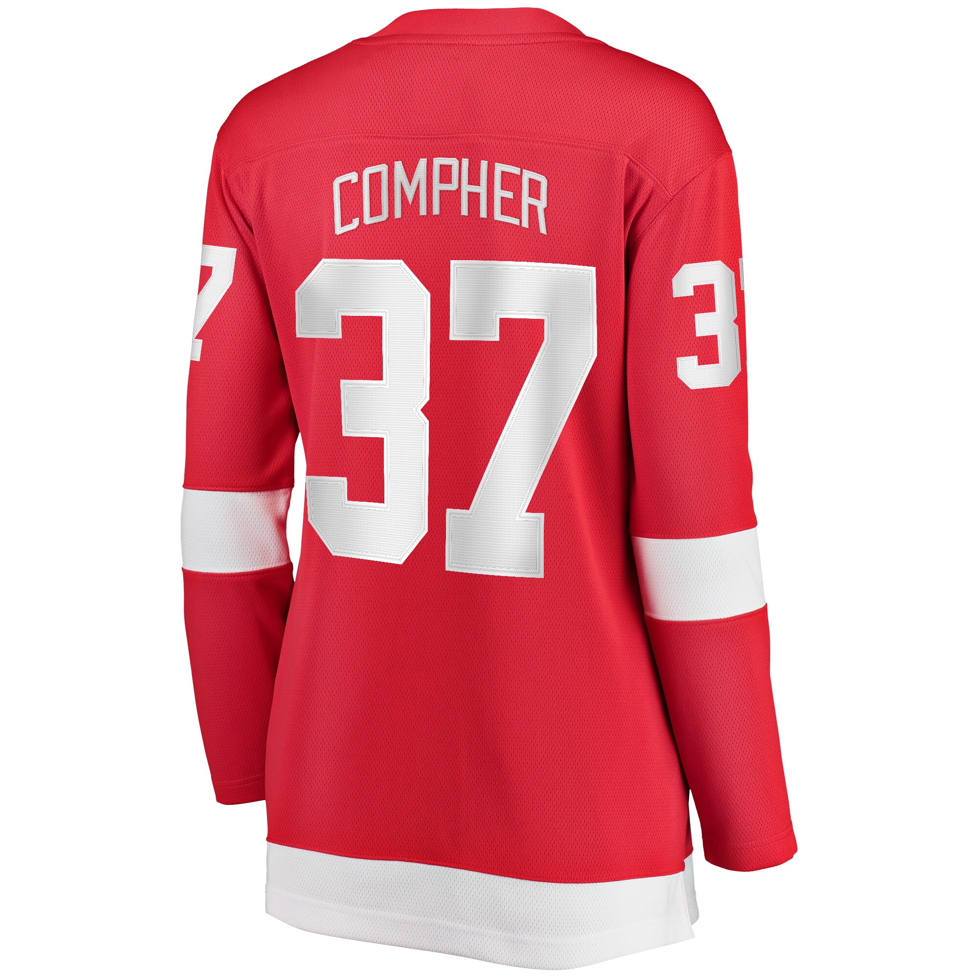J.T. Compher Detroit Red Wings Fanatics Women’s Home Breakaway   Jersey – Red