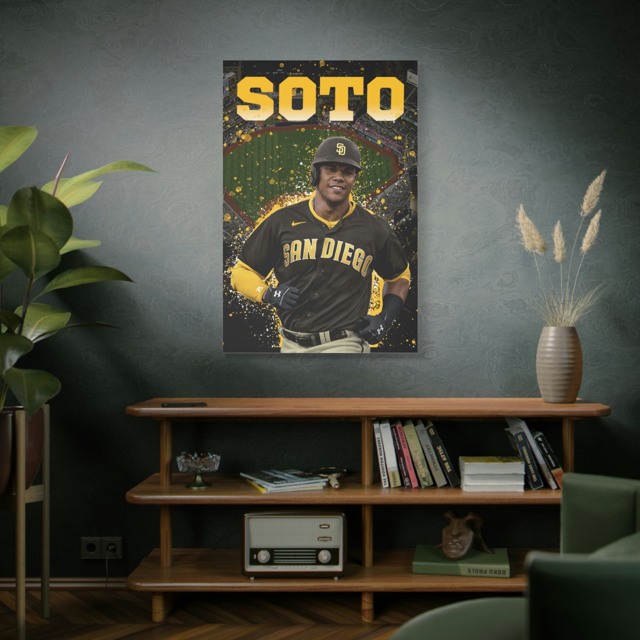 Juan Soto San Diego Padres Petco Park Premium Wall Art Canvas Wrap