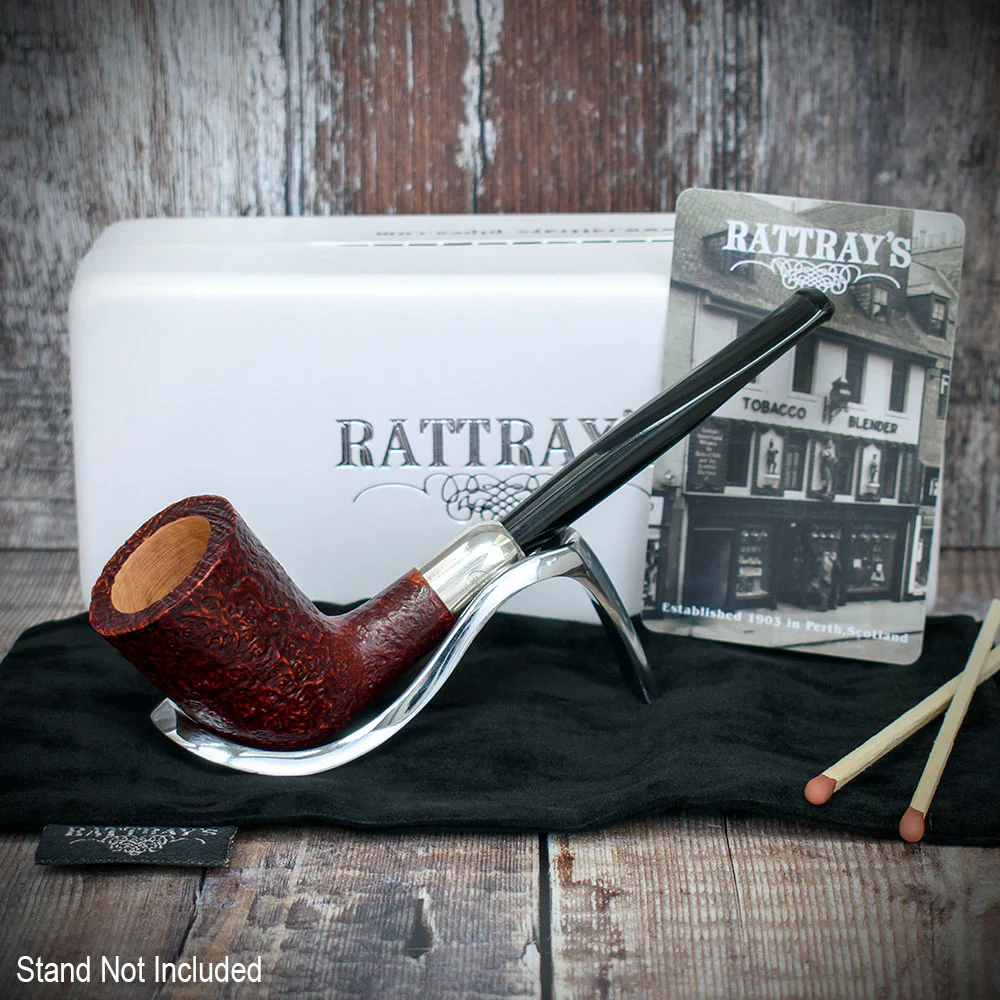 Rattray's Vintage Army Sandblast Briar Smoking Pipe - Shape 25