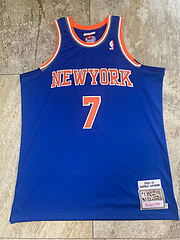 Knicks No. 7 Anthony  Blue MN