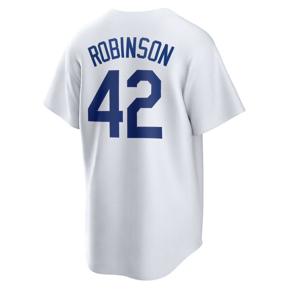Men's Brooklyn Dodgers Jackie Robinson Home Cooperstown Collection Player Jersey - White
