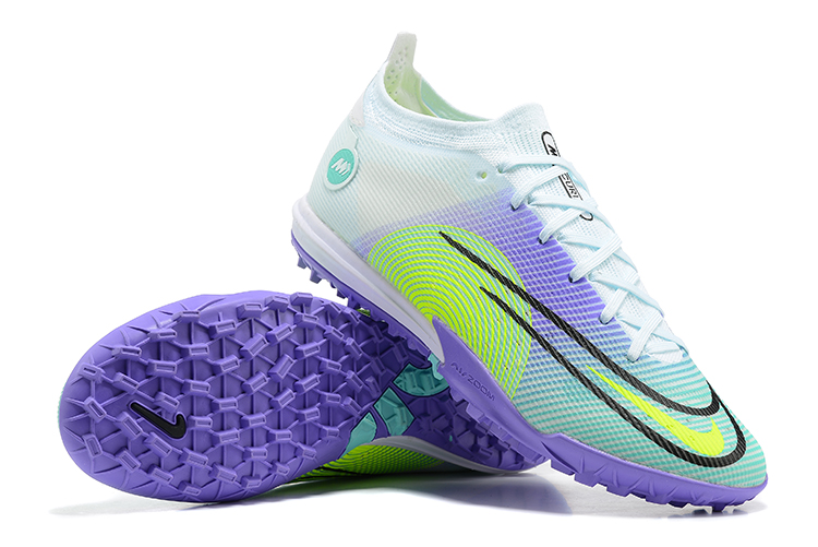 Vapor 14 Academy TF low-top fully knitted waterproof MD air cushioned grass spikes football shoes