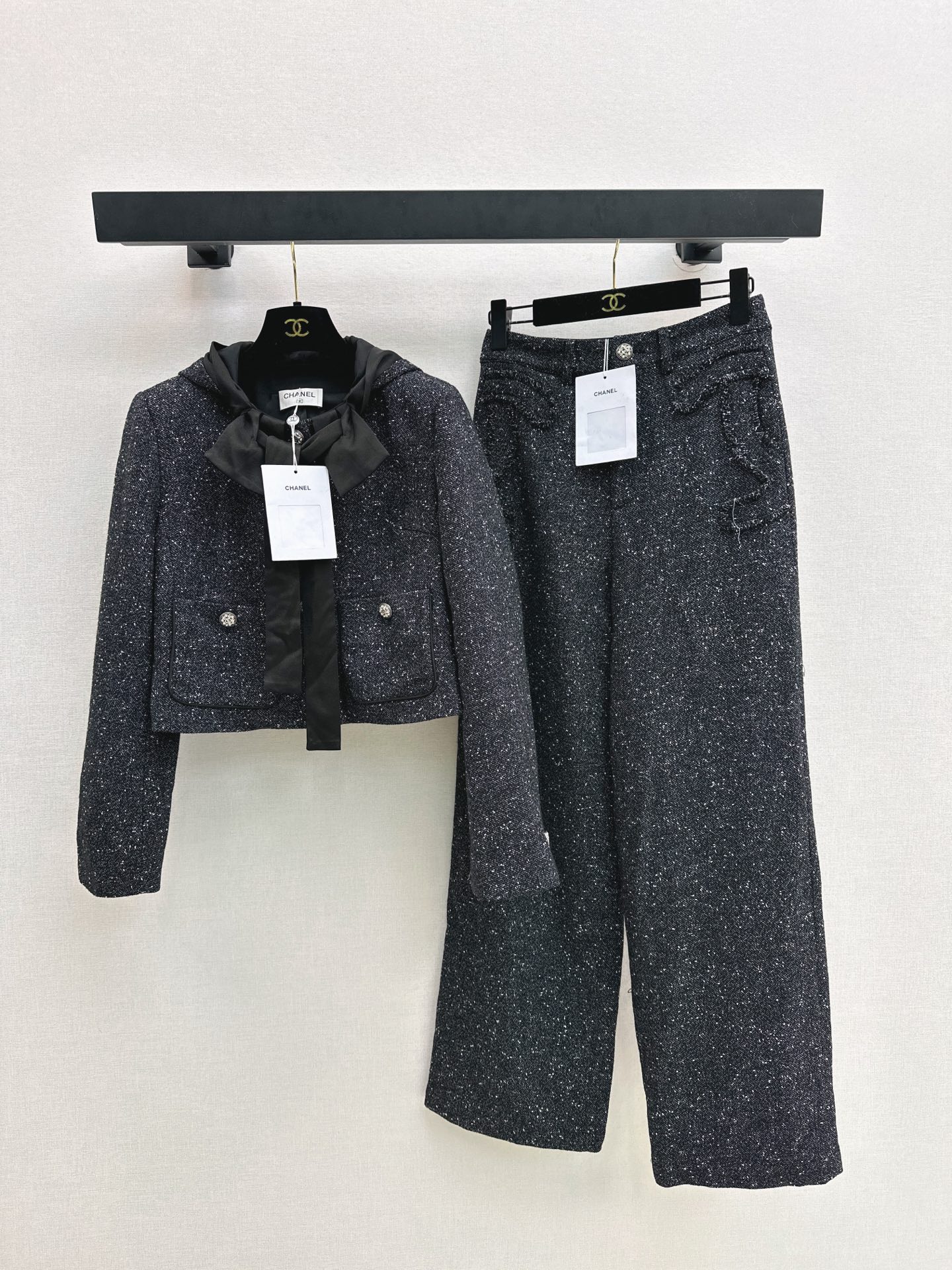 Newest Autumn/Winter Style Houndstooth Tweed Suit