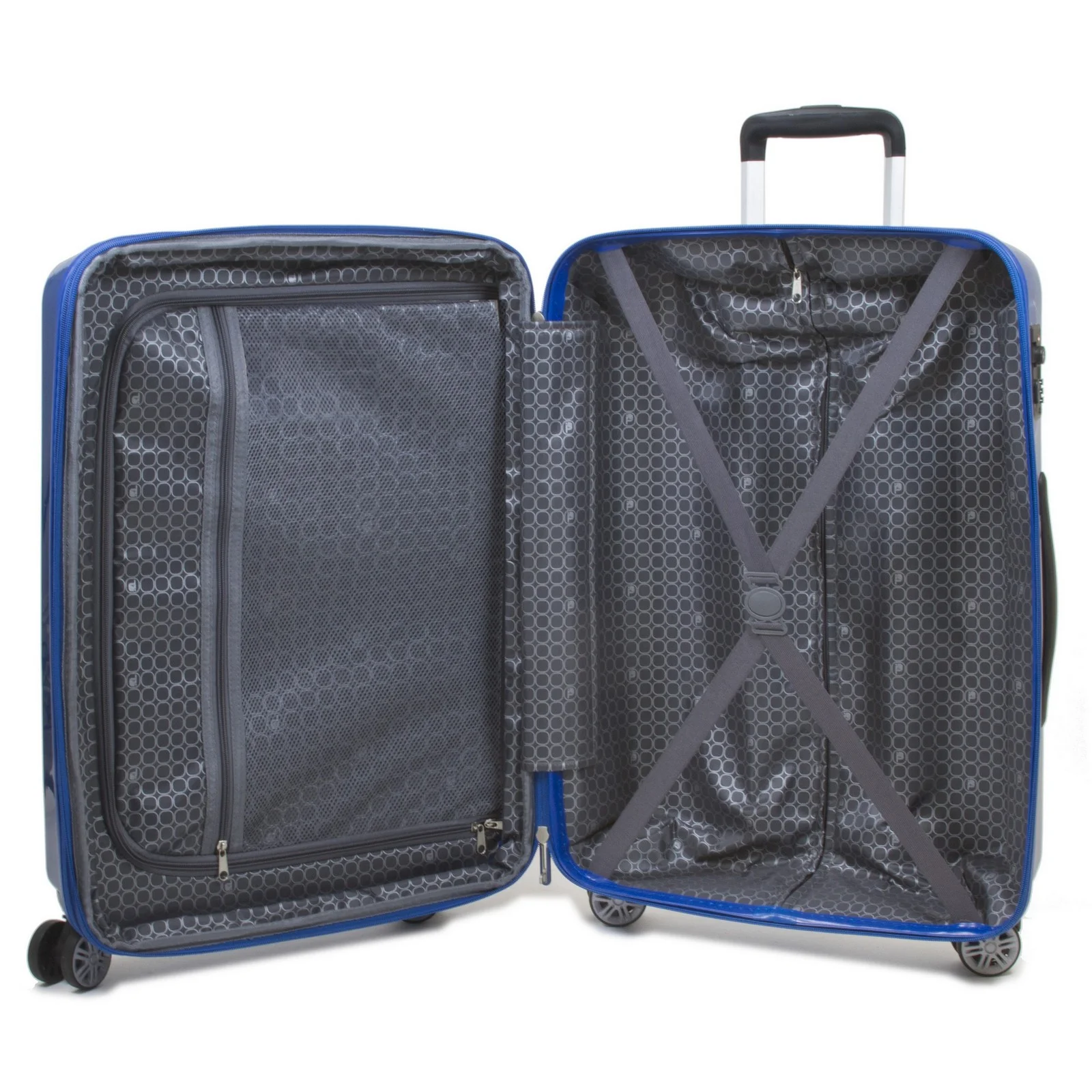 Dejuno Speck Hardside 3-Piece Expandable Spinner Luggage Set - Blue