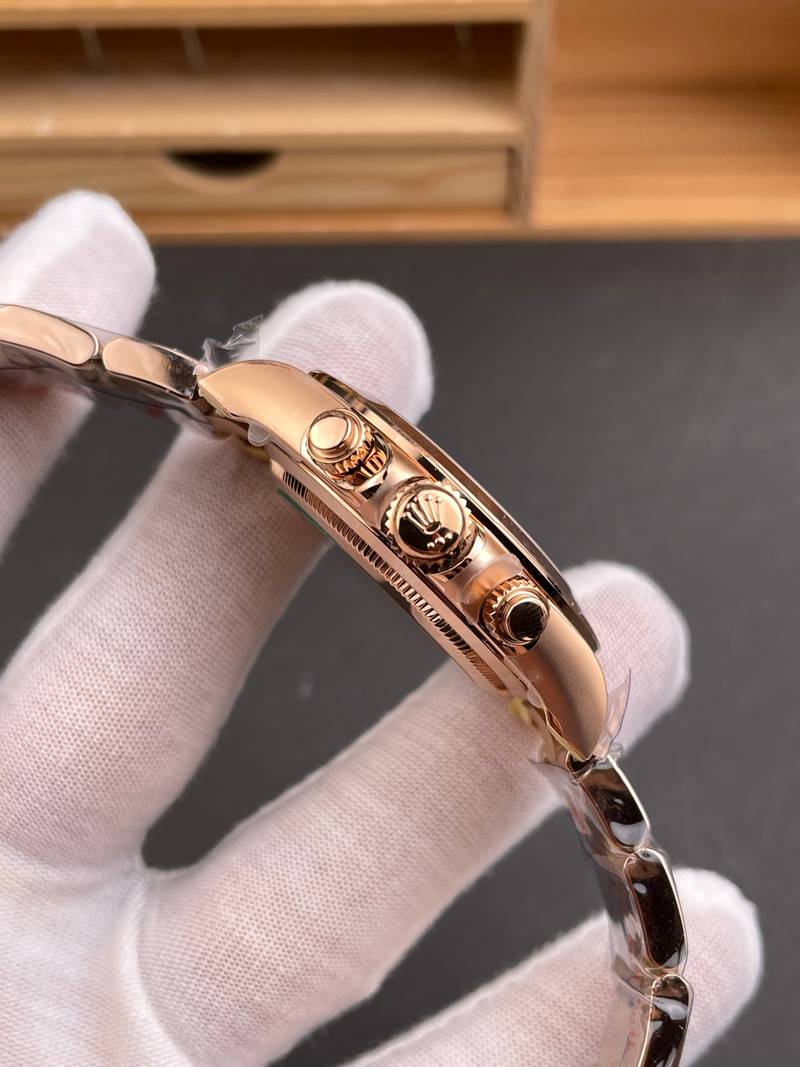 Rolex Daytona Rose Gold Black Gold Diamond