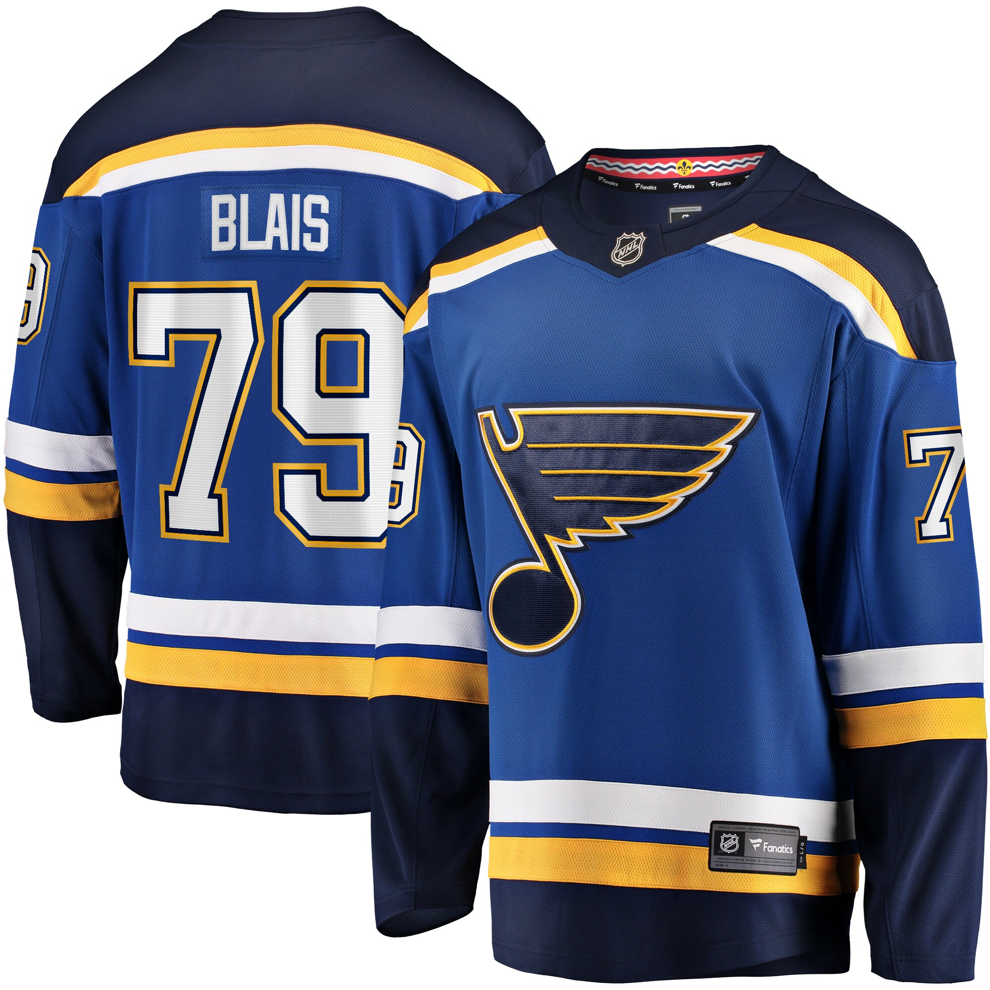 Sammy Blais St. Louis Blues Fanatics Home Breakaway Jersey – Blue