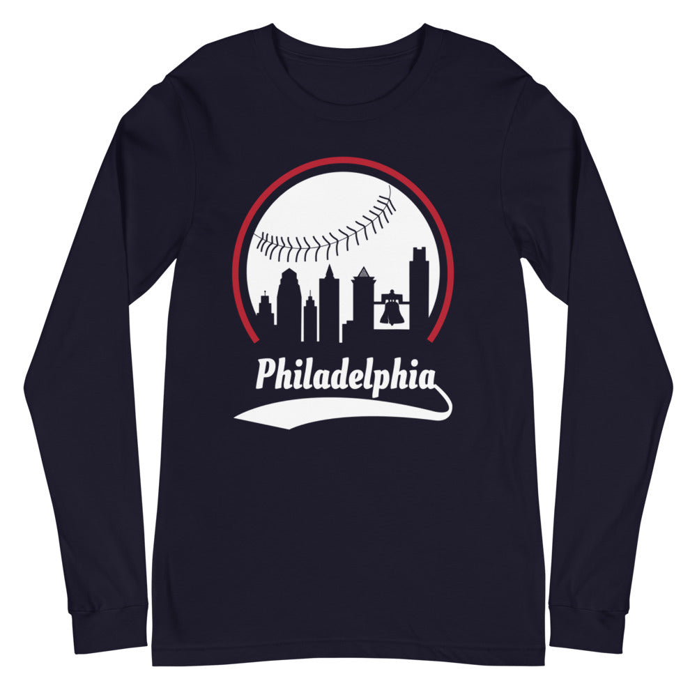 Unisex Philadelphia Phillies Baseball Long Sleeve Tee Shirt
