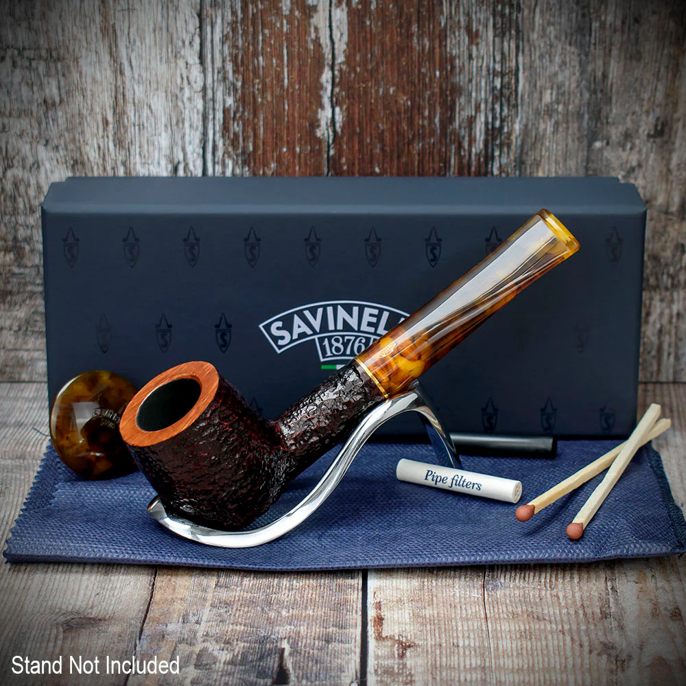 Savinelli Tortuga Rustic Shape No.106 - 6mm Briar Pipe