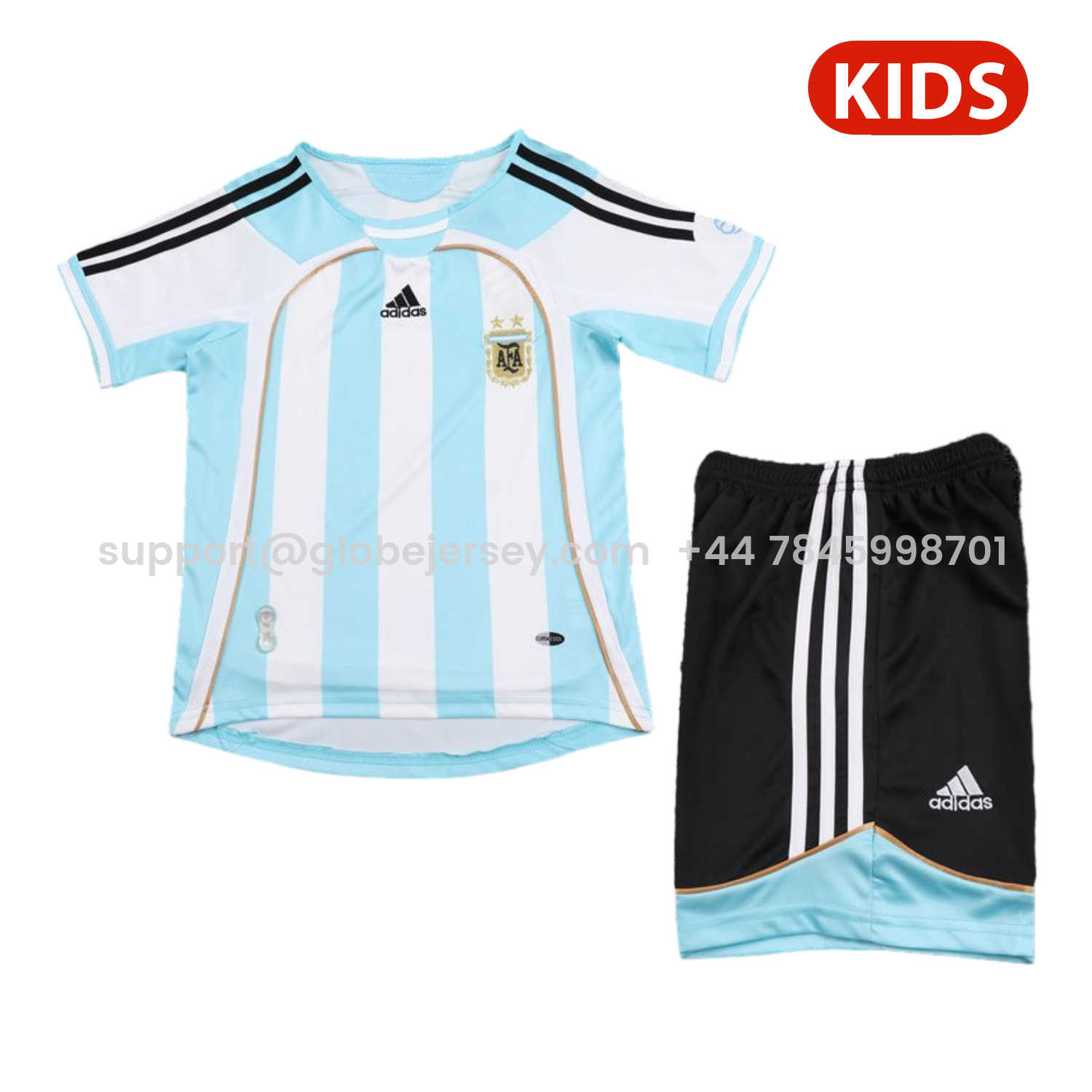 Retro Argentina 2006-07 Home Kids Kit