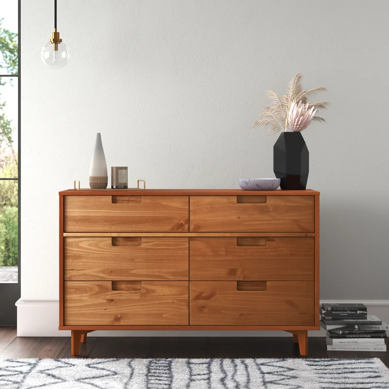 Helmick 6 Drawer 52'' W Dresser