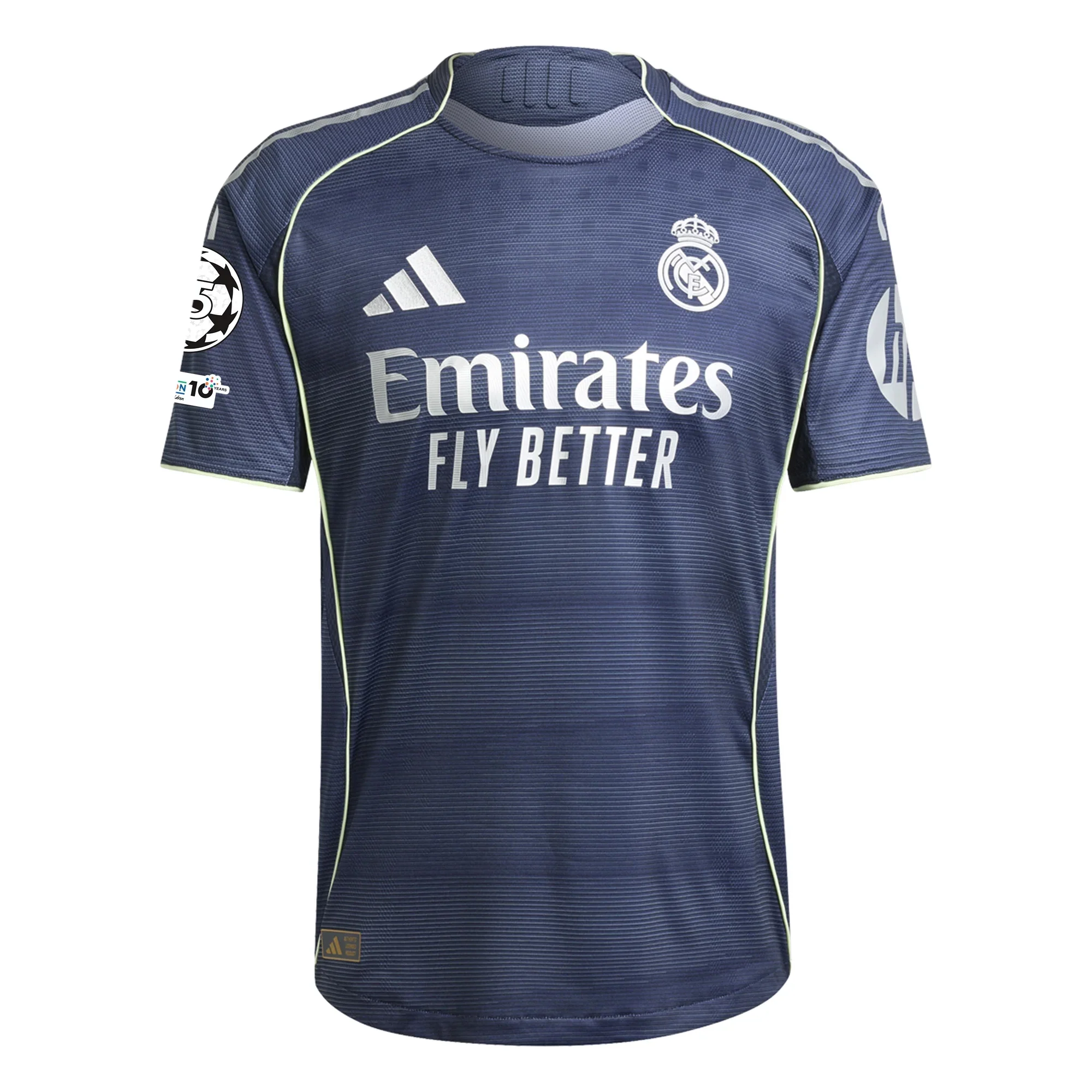 adidas Luka Modric Real Madrid Authentic Away Jersey 25/26 w/ Champions League Patches (Legend Ink