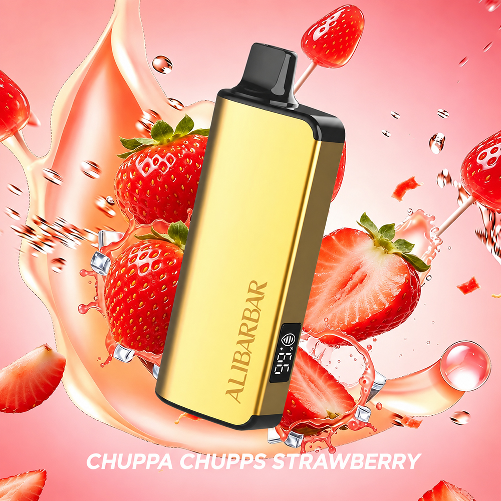 Alibarbar Ingot 9000 Disposable Vape - Chuppa Chupps Strawberry