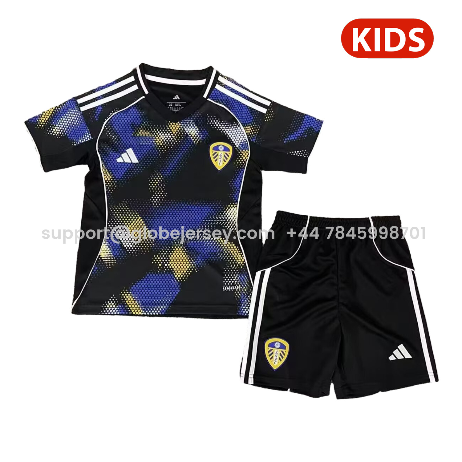 Leeds United 25-26 Third Unsponsored Kids Kit