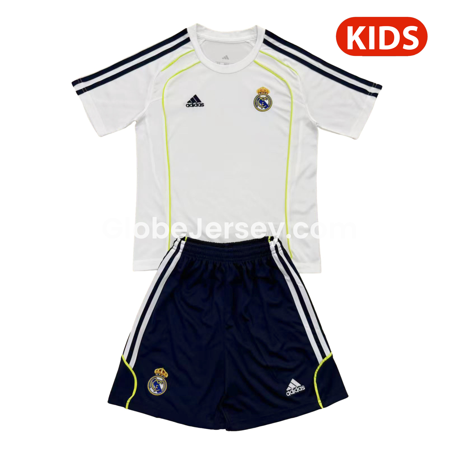 Real Madrid 25-26 T90 Throwback White Training Kids Kit