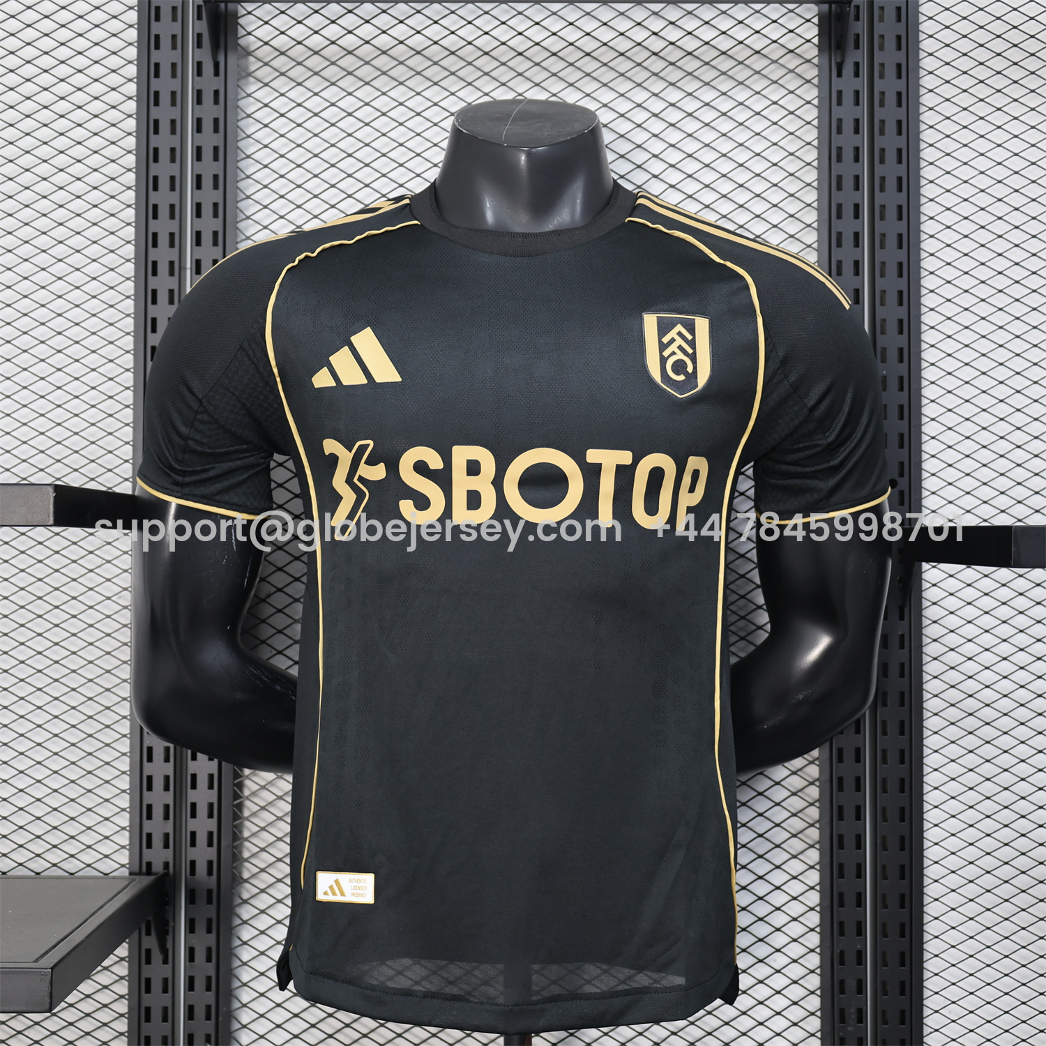 Fulham 25-26 Third Black Jersey - Player Version