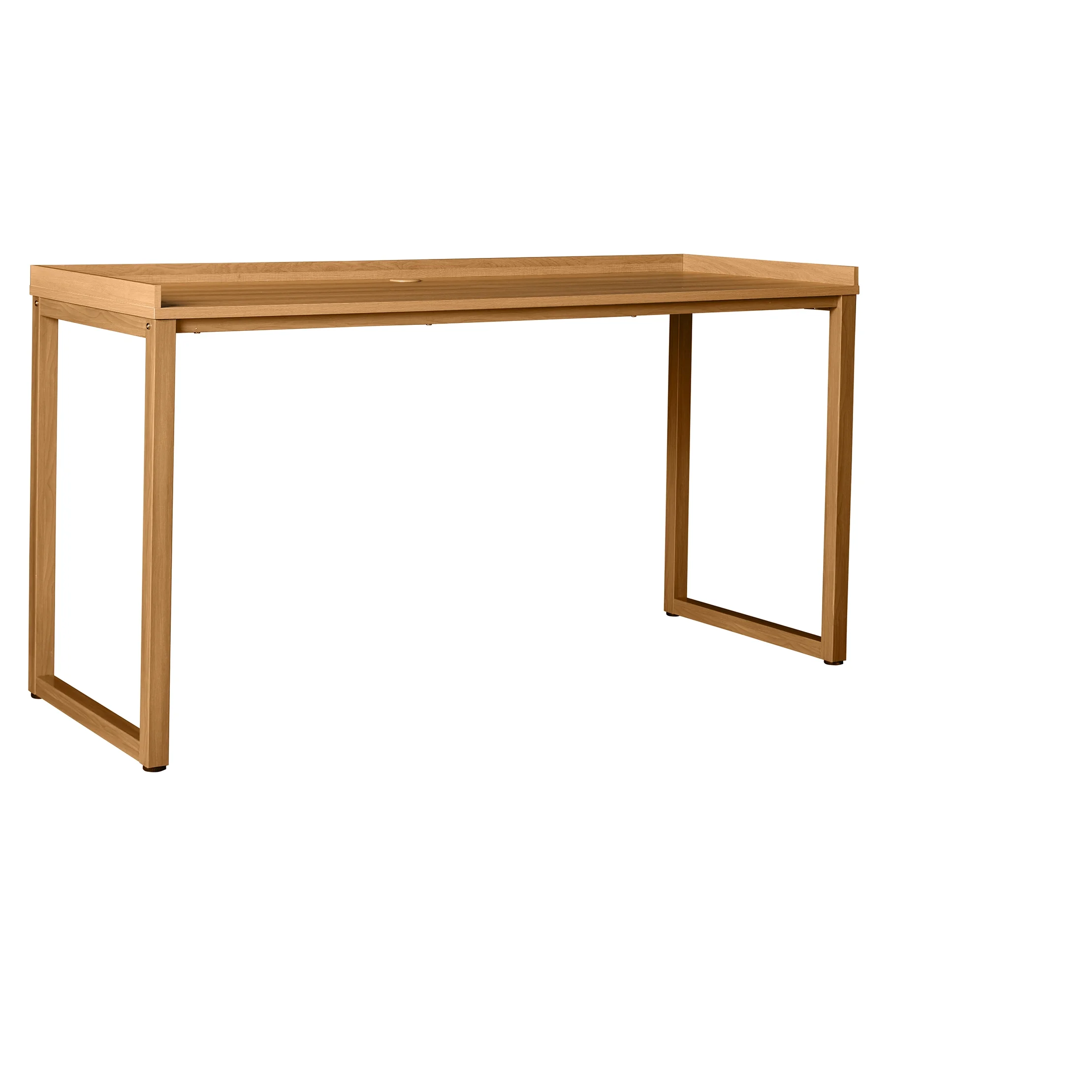 Better Homes & Gardens Ezra Modular L Desk with 6-Cube Storage, Walnut Finish